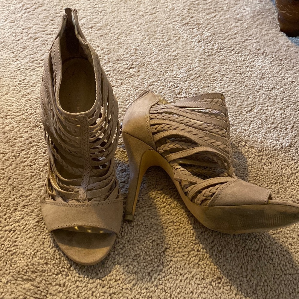 Lauren Conrad brown/beige high heels